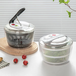 Outil de cuisine Séchoir à fruits et légumes Pompe à une main facile Passoire à légumes en plastique <span class=keywords><strong>Essoreuse</strong></span> manuelle à <span class=keywords><strong>salade</strong></span> de légumes - Product Image 5