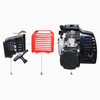 Nouveau moteur à essence 49cc 2 temps refroidi par air avec CDI, embrayage centrifuge et démarrage par lanceur pour mini moto de poche et scooter monocylindre
