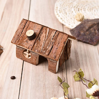 Pin en bois naturel cochons d'Inde rats chinchillas accessoires exercice lapin lapins jouets en bois maison hamster maison