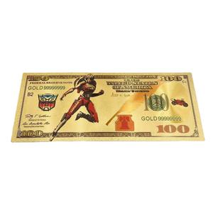 Nouvelle collection de billets commémoratifs <span class=keywords><strong>Transformers</strong></span> sur le thème des films américains, plaqués or 24 carats, en feuille d'or, cadeau de collection - Product Image 6