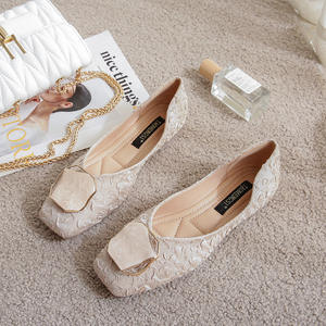 Mocassins plissés en soie élégants Sh12274a, chaussures plates pour femmes, chaussures de bureau polyvalentes, ballerines pour femmes, <span class=keywords><strong>grande</strong></span> <span class=keywords><strong>taille</strong></span> 35-43 - Product Image 2