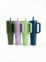 Bouteilles d'eau portables en plastique de 40 oz, gourdes de sport en PC, gobelets de voyage personnalisables en gros, thermos avec poignée et paille