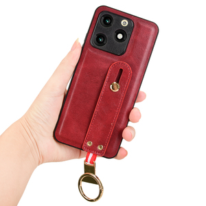 <span class=keywords><strong>Coque</strong></span> multifonctionnelle en cuir PU avec dragonne Housse de protection arrière en cuir pour téléphone ITEL <span class=keywords><strong>A70</strong></span> - Product Image 6