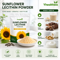 Poudre de lécithine de tournesol de haute pureté, poudre de graines de tournesol saine, émulsifiant alimentaire multifonctionnel, stock important
