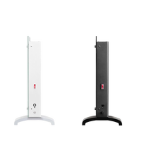 Duvara Monte Günlük ve Haftalık Programlama Seçenekleri Taşınabilir Isıtıcı M060P 600 W X Şekilli Isıtma Elemanı Konveksiyon Cam Panel Isıtıcı