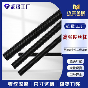 Mai Lin Leadscrew M6 To M30 Grade 8.8 Blackened Fully Threaded For Construction - Product Image 4