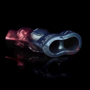 NNSX Funda de silicona hueca para pene, anillo para el pene, retarda la eyaculación, funda para agrandar el pene - Product Image 3