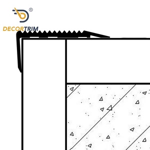 DECORTRIM, diseño moderno, antideslizante, de aluminio, para escalera, ribete de nariz, protectores de borde de banda de rodadura para uso hospitalario - Product Image 2