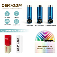 Bouteilles d'eau isothermes en métal personnalisées YEKEA avec affichage de la température intelligent, 500 ml, LED, en acier inoxydable, thermos intelligent
