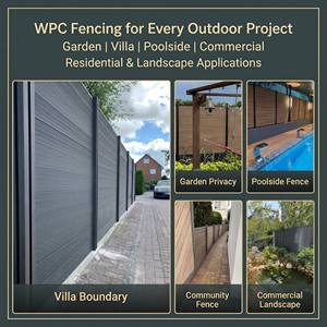Panel de Cerca Compuesta de WPC para Jardín Exterior, Fácil de Instalar, con Privacidad Duradera, Impermeable, Resistente a los Rayos UV, Hueco y Acanalado - Product Image 4