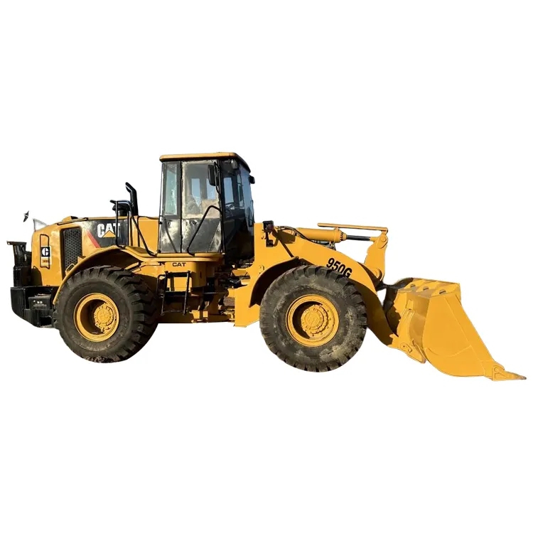 Euro 3 estándar Caterpillar CAT 950F cargadora de ruedas 5 toneladas cargadores usados Descarga frontal para la venta