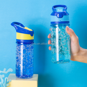Double Wall Gel Stock Plastic Water Bottle Children Df Manufactured Coolant Tritan Pet Bottle Plastic Water Bottle For Kids