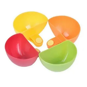 1 pièce Bol à salade en plastique, bol à vinaigrette, clipable, écologique, ustensiles de cuisine, gadgets de cuisine - Product Image 1