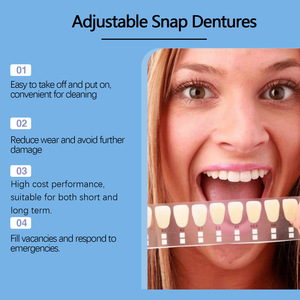 Oralhoe - Retenedor Dental Ajustable de Plástico con Clip, Simulación de <span class=keywords><strong>Dentadura</strong></span> Postiza, Relleno Dental Temporal, Cuidado Dental Ortodóntico - Product Image 3
