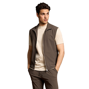 Gilets <span class=keywords><strong>sans</strong></span> manches réversibles pour hommes, streetwear, logo personnalisé, vente en gros, haute qualité - Product Image 4