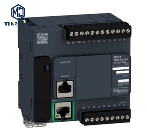 Module PLC compact à commande logique programmable TM221CE16U avec entrée transistor et sortie pour système de contrôle d'automatisation industrielle - Product Image 1