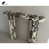 Tostone Offres Spéciales Calacatta Viola Table Console en marbre naturel pour entrée Salon Hall Hôtel Villa Intérieurs Décoration