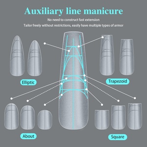 ZHIJIA – Nouveaux faux ongles ultra-fins transparents, sans lime, en ABS, couvrance totale, spécialisés, en boîte - Product Image 3