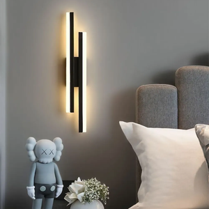 Nordic Modern Minimalist Sconces Leuchte Innen Wohnzimmer H-Form heiß verkaufen Gold Schlafzimmer Hotel LED Wand leuchten - Product Image 3