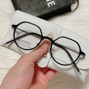 Montures de lunettes en titane 6809TR, ovales, monture intégrale, verres en résine, unisexe, verres plats confortables, origine Danyang - Product Image 2