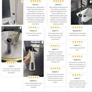 Nuevo Diseño IPX7 300ML, Irrigador Bucal Inalámbrico Portátil, Tecnología Inteligente, Irrigador Bucal Recargable - Product Image 6