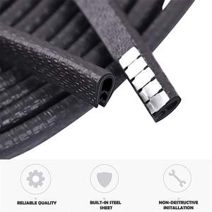 Protection universelle des bords de <span class=keywords><strong>porte</strong></span> de <span class=keywords><strong>voiture</strong></span> Garniture d'étanchéité en caoutchouc en forme de U pour la plupart des voitures Traitement d'extrusion de coupe personnalisé - Product Image 3