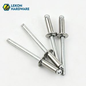 Lekon, fabricant de rivets aveugles, fournit des rivets aveugles <span class=keywords><strong>en</strong></span> aluminium à tête bombée de type ouvert DIN7337, colorés et argentés. - Product Image 2
