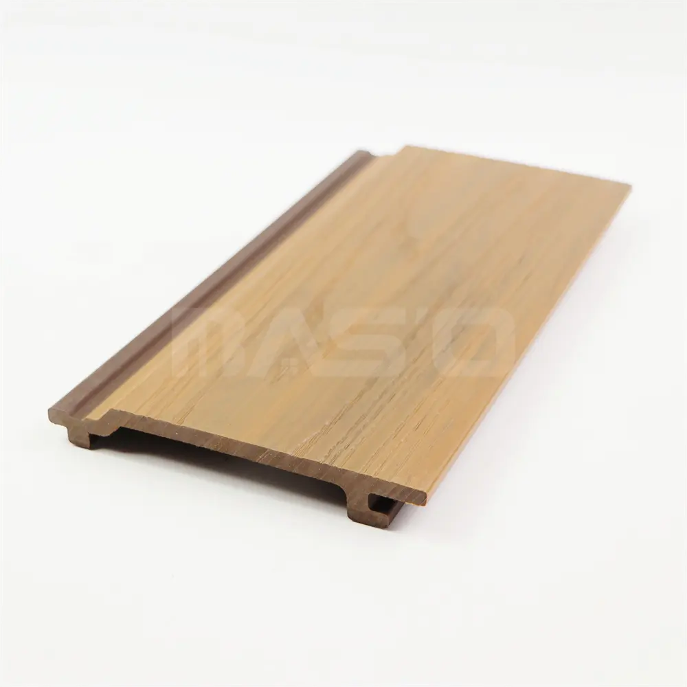Exterior co-extrusion cladding wood texture composite facade slat wpc wall panel boards