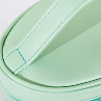 Sacs d'emballage cosmétiques en PVC transparent écologiques sur mesure, forme cylindrique, grande taille, avec fermeture éclair transparente, pour pinceaux