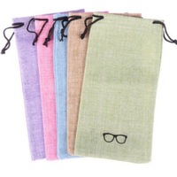Pochette personnalisée avec logo pour lunettes de soleil, étui souple en tissu microfibre pour lunettes, emballage pour lunettes de soleil
