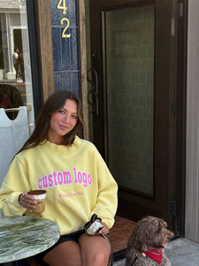 Sudadera Casual de Cuello Alto para Mujer con Estampado de Letras Personalizado, Oversize, Manga Larga, Forro Polar Suave, Estilo Urbano, Top Diario - Product Image 5