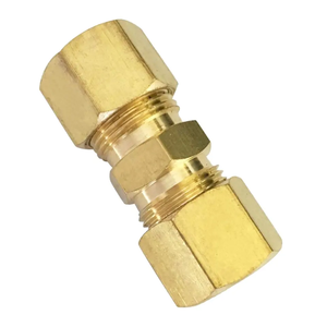 Acoplador Od de 1/4 "a prueba de fugas, Unión de fácil conexión, Unión de compresión de latón 3/4, accesorio de tubo de latón 1/2 - Product Image 1
