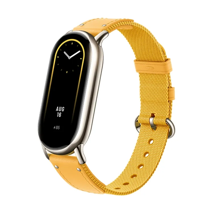 2023 originale per Xiaomi Mi Band 8 Nylon intrecciato + cinturino in pelle cinturino sportivo da polso con schermo smart Watch xiaomi mi Band 8