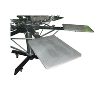 Machine de presse sérigraphie textile SM6-5050T automatique carrousel manuel impression d'étiquettes de T-shirt utilisé ferme d'imprimante sérigraphique
