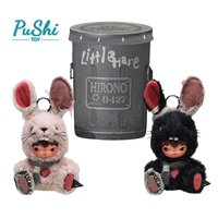 POP MART HIRONO Petit Lapin Peluche Vinyle 23cm Pendentif Boîte Mystère Mignon Lapin Porte-clés Breloque de Sac à Collectionner Cadeau