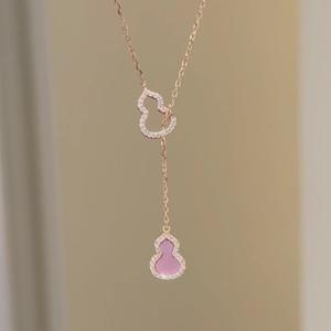 Pendentif en argent pur S925 de style tibétain, nouveau collier de perles de style chinois ancien, simple et tendance, avec des breloques charmantes - Product Image 4