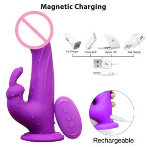 Nieuwe Hoogwaardige, Best Verkochte Konijnvormige Stimulator Met Verwarmingsfunctie En Afstandsbediening; Een Vrouwelijk Seksspeeltje. - Product Image 4