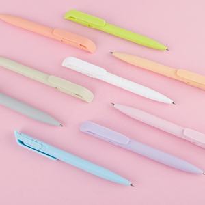 9 Kleuren Zachte Loop Goedkope <span class=keywords><strong>Promo</strong></span> Plastic Balpennen Met Custom Logo Schattige Kantoorbenodigdheden Voor School Balpen Fijne Punt - Product Image 6