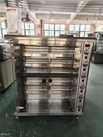Four à rôtir électrique commercial pour poulet, 6 broches, rôtissoire rotative en acier inoxydable pour restaurant, machine à rôtir le poulet
