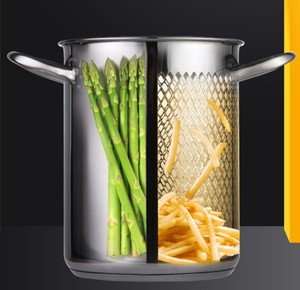 <span class=keywords><strong>Friteuse</strong></span> Tempura en acier inoxydable 304, multicuiseur, poêle à frire japonaise, pot à pâtes et asperges avec couvercle <span class=keywords><strong>pour</strong></span> <span class=keywords><strong>plaque</strong></span> à <span class=keywords><strong>induction</strong></span> - Product Image 4