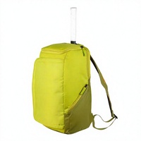 Sac à dos multifonctionnel portable grande capacité en toile résistant à l'eau pour raquettes de tennis, compartiment à chaussures, pickleball, badminton, gym