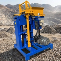 Machine automatique de fabrication de blocs en terre cuite et cendres volantes avec moteur diesel