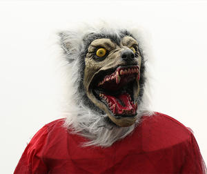 Décorations d'Halloween animatroniques, grand <span class=keywords><strong>loup</strong></span>-<span class=keywords><strong>garou</strong></span> clown oscillant à induction, accessoires décoratifs pour chambre, bar, son, lumière, ornement - Product Image 6