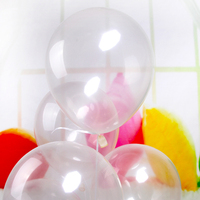 Decoración para Fiestas, Globos de Látex Transparentes Lisos de 10 y 12 Pulgadas