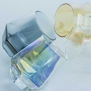 300ml 10oz vecchio stile colorato senza stelo esagonale vino Vodka vetro diamante whisky bicchieri Rock Whiskey - Product Image 4