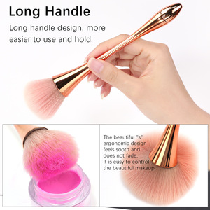 Brosse de nettoyage professionnelle en nylon souple à long manche pour nail art, brosse multi-usages pour éliminer la poussière et le maquillage, idéale pour les salons de manucure - Product Image 5