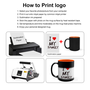 Topjlh 11oz Sublimation-Ready <span class=keywords><strong>Magic</strong></span> Mug avec changement de couleur interne en céramique mate Solution de marque professionnelle pour café Option en vrac - Product Image 5