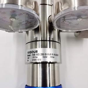 ตัวปรับแรงดัน VIGOUR Daken รุ่น VSR-11E ทำจากสแตนเลส 316L แบบสองขั้นตอน สำหรับใช้กับออกซิเจนแรงดันสูง พร้อมข้อต่อเกลียวแบบแมนนวล - Product Image 3