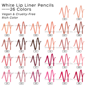 قلم تحديد الشفاه COEOVO بشعار خاص، نباتي ومقاوم للماء، 26 لونًا، مستحضرات تجميل، قلم تحديد الشفاه كريمي بعلامة تجارية خاصة - Product Image 3