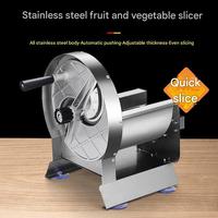 Roestvrijstalen Handmatige Groentesnijmachine Commerciële Fruit-En Groentesnijmachine Ui-Citroensnijmachine